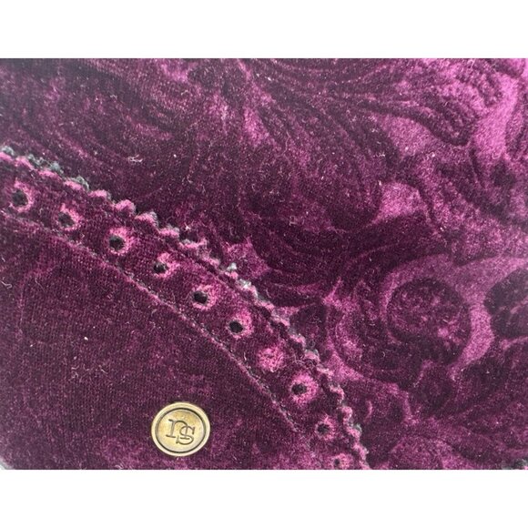 Women's Neosens Purple Velvet, Gothic, Fairy Core ,witch, Ankle Booties size 9 - Picture 12 of 16